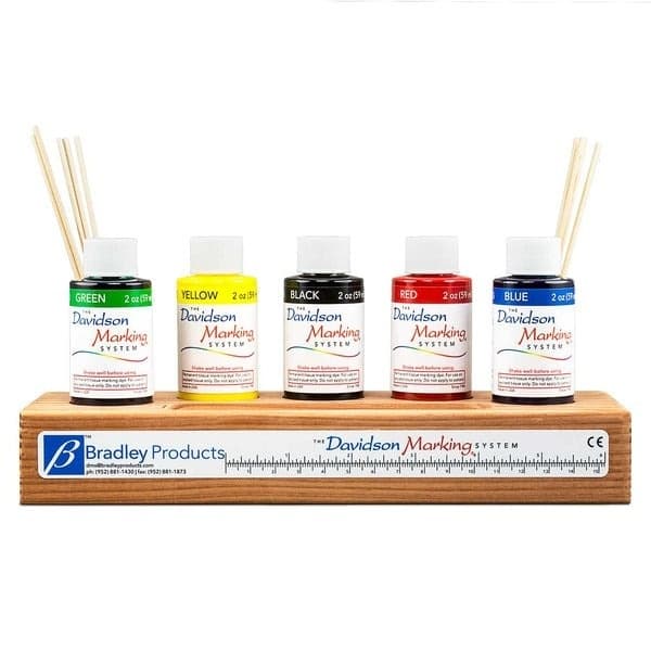 Davidson Marking System© 5-Color Set of 2 oz. (59ml) dyes